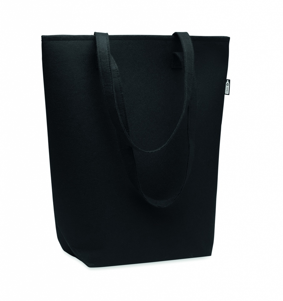 Logo trade corporate gifts image of: RPET felt event/shopping bag